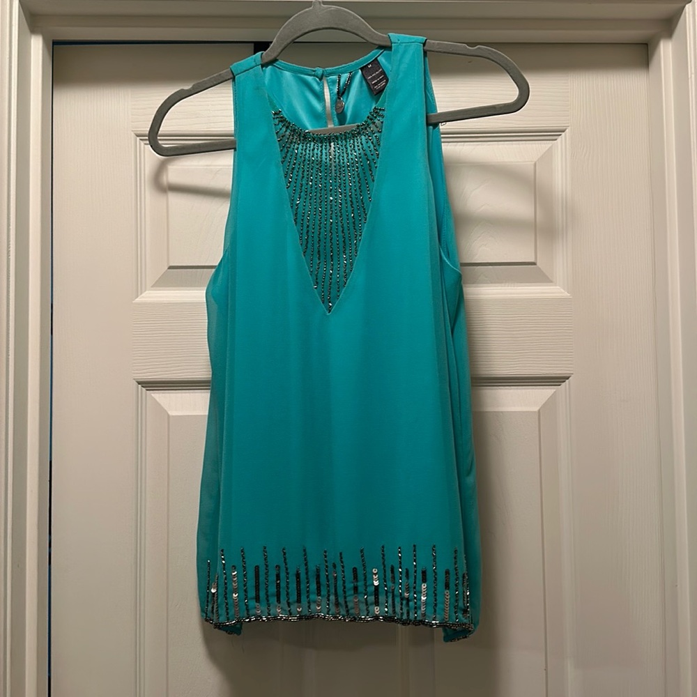 Teal women’s top